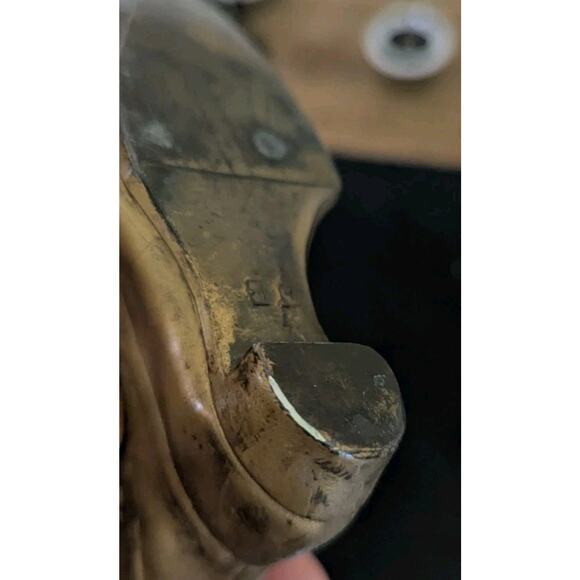 Vintage Metal Boot Shoe Jennings Bros. Marked JB 3.75" Long - Picture 8 of 8